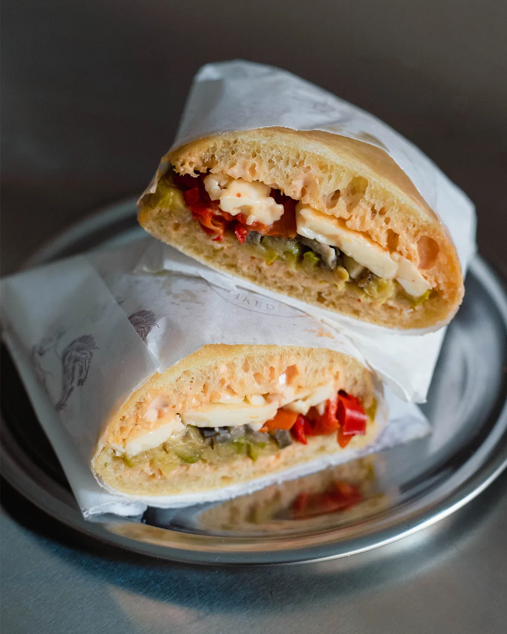 Izgara Sebzeli ve Acı Mayonezli Ciabatta Sandviç